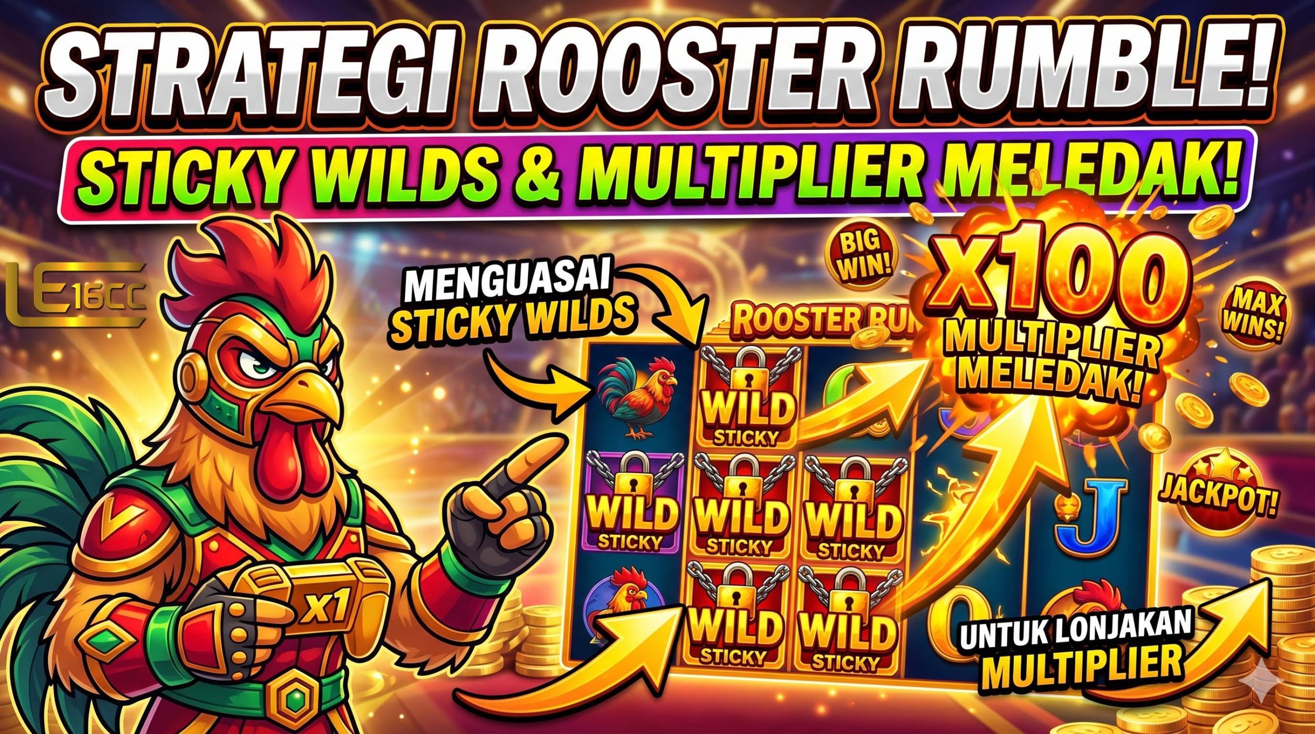 Strategi Rooster Rumble: Mengoptimalkan Sticky Wilds untuk Lonjakan Multiplier